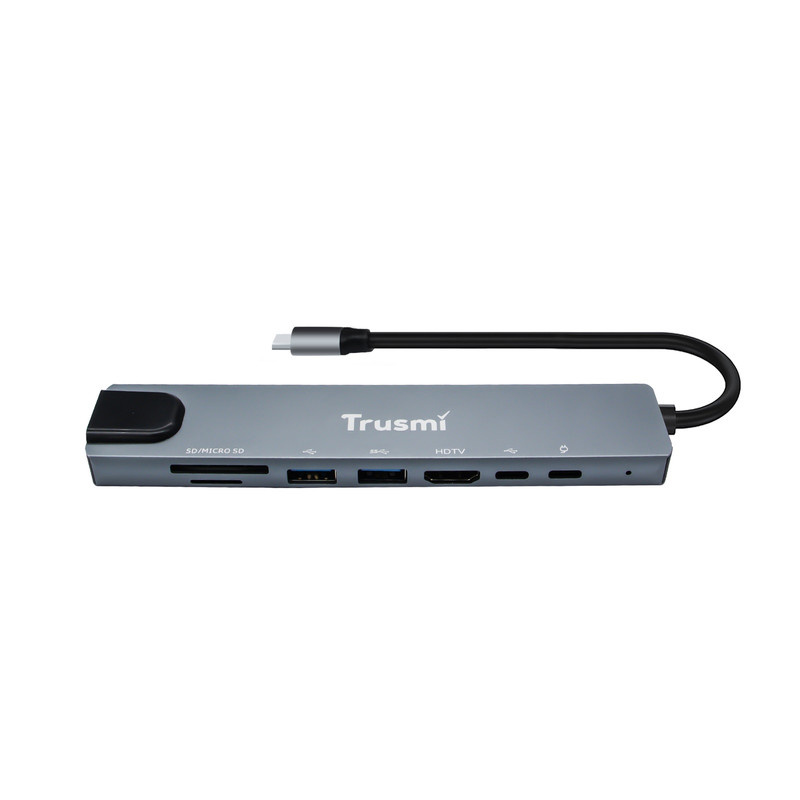 هاب 8 پورت USB-C تراسمی مدل DS01-02 هاب 8 پورت USB-C تراسمی مدل DS01-02