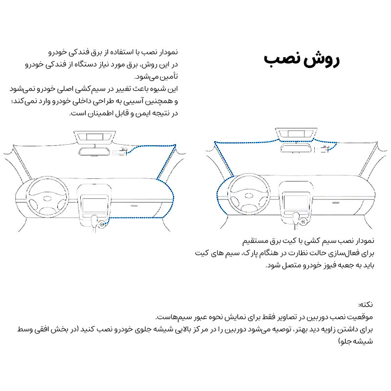 دوربین ثبت وقایع خودرو اتوویژن مدل OK309-4K+WiFi به همراه دوربین عقب