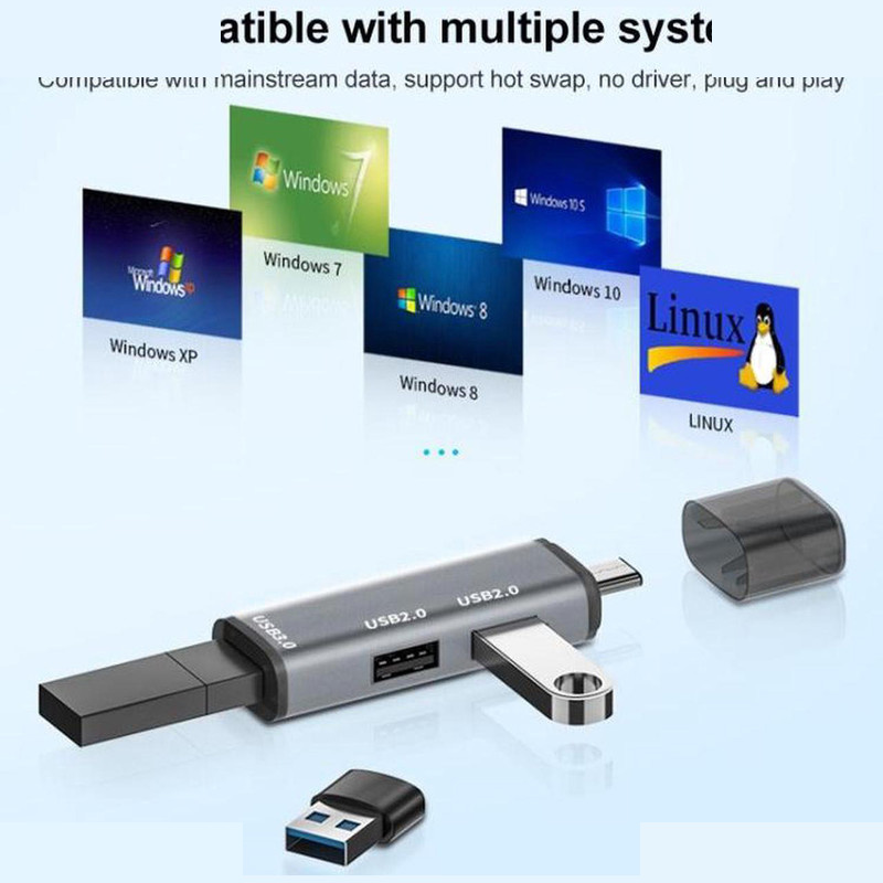 هاب 3 پورت USB-C/USB3.0 مجنتیک مدل ADS-302C هاب 3 پورت USB-C/USB3.0 مجنتیک مدل ADS-302C
