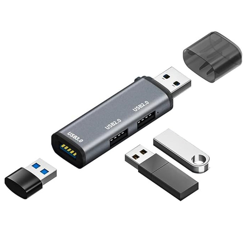 هاب 3 پورت USB 3.0 مجنتیک مدل ADS-302A هاب 3 پورت USB 3.0 مجنتیک مدل ADS-302A