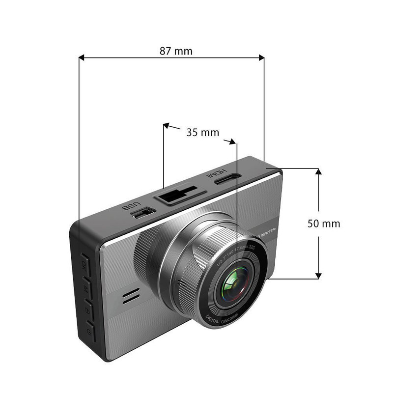 دوربین ثبت وقایع خودرو انی تک مدل A10-WiFi به همراه دوربین دنده عقب