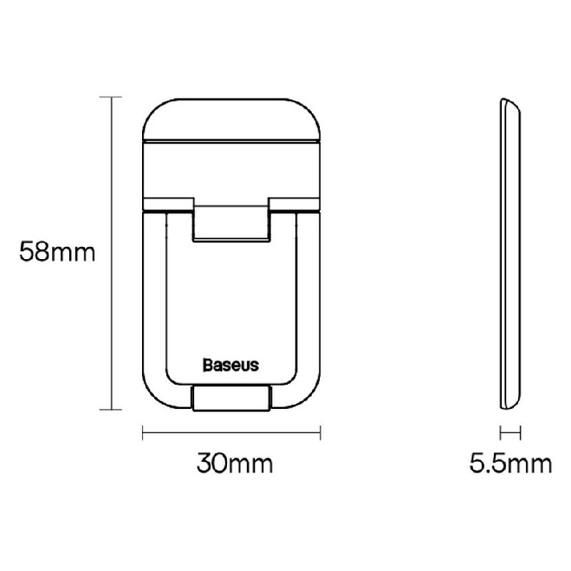 پایه نگهدارنده لپ تاپ باسئوس مدل Slim Laptop Kickstand LUZC000013 بسته 2 عددی پایه نگهدارنده لپ تاپ باسئوس مدل Slim Laptop Kickstand LUZC000013 بسته 2 عددی