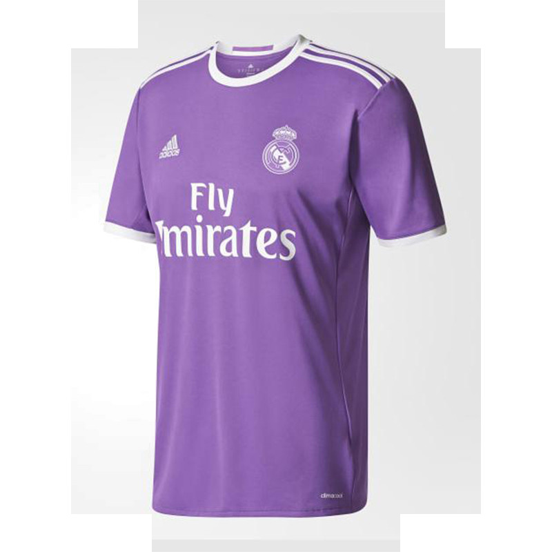 تی شرت ورزشی مردانه مدل رئال مادرید Away 2017 بنفش تی شرت ورزشی مردانه مدل رئال مادرید Away 2017 بنفش