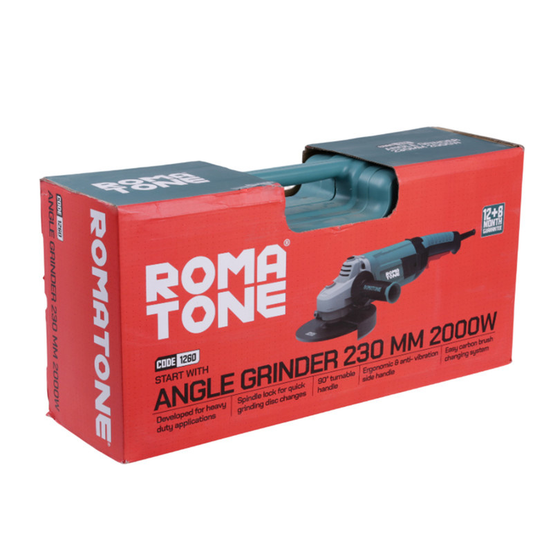فرز سنگبری 180 میلیمتری 2000 وات روماتون مدل 1260 فرز سنگبری 180 میلیمتری 2000 وات روماتون مدل 1260