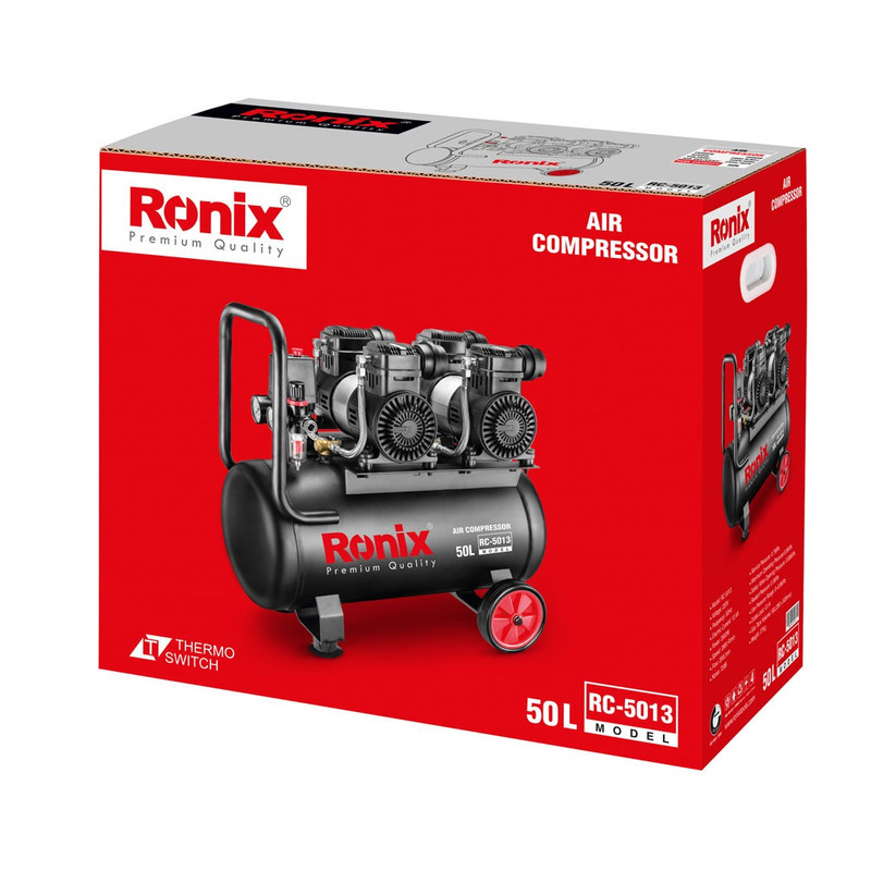 کمپرسور هوا دو سیلندر رونیکس مدل RC-5013 کمپرسور هوا دو سیلندر رونیکس مدل RC-5013