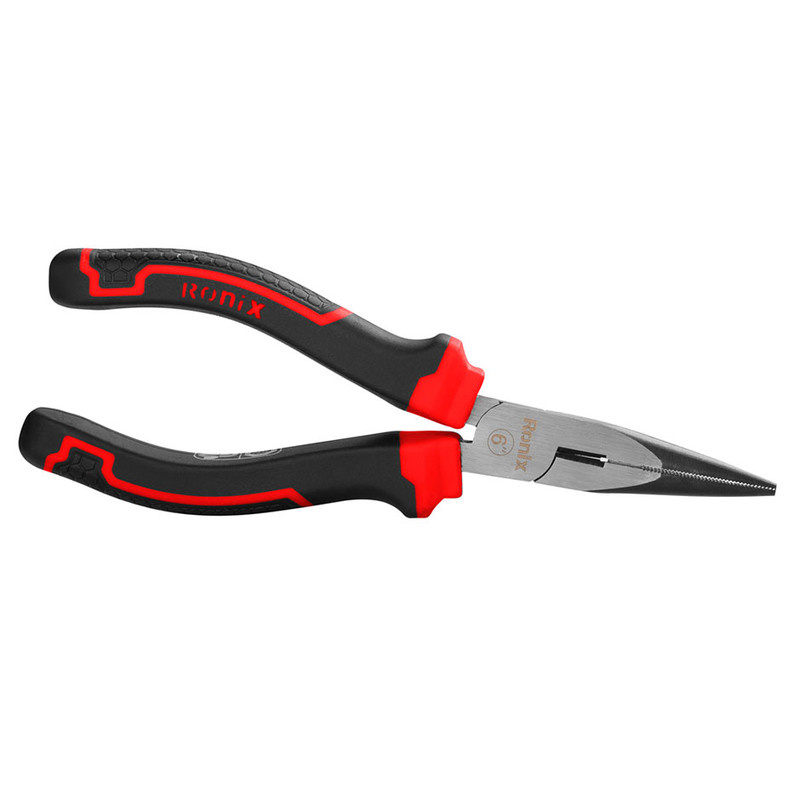 انبر دم باریک رونیکس مدل HR-1368 سایز 8 اینچ انبر دم باریک رونیکس مدل HR-1368 سایز 8 اینچ