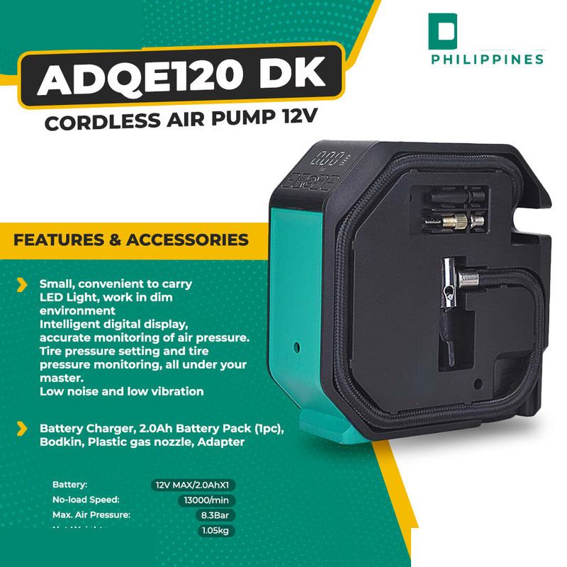 کمپرسور هوا دی سی ای مدل ADQE120-DK کمپرسور هوا دی سی ای مدل ADQE120-DK