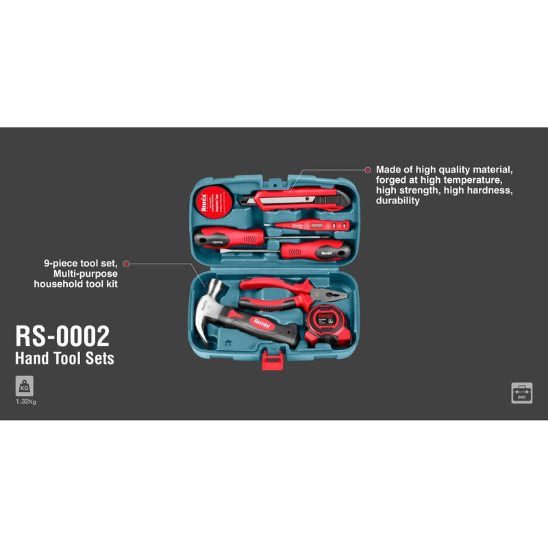 مجموعه 8 عددی ابزار رونیکس مدل RS-0002 مجموعه 8 عددی ابزار رونیکس مدل RS-0002