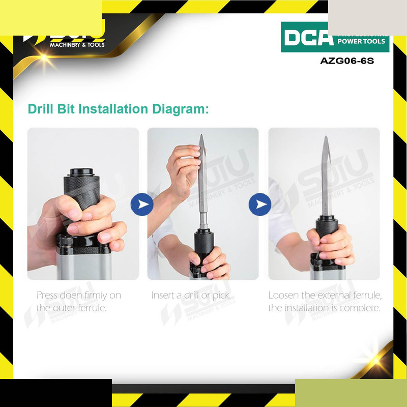چکش تخریب دی سی ای مدل AZG06-6s چکش تخریب دی سی ای مدل AZG06-6s