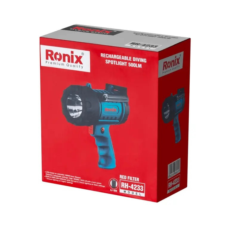 نورافکن دستی رونیکس مدل RH-4233 با نور مهتابی نورافکن دستی رونیکس مدل RH-4233 با نور مهتابی