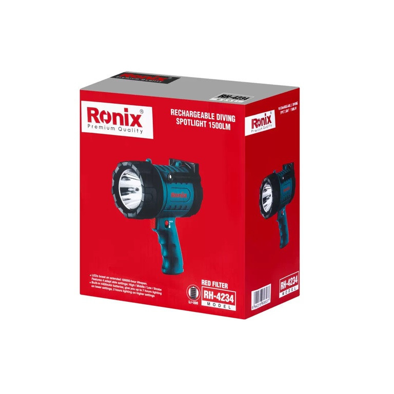 نورافکن دستی رونیکس مدل RH-4234 با نور مهتابی نورافکن دستی رونیکس مدل RH-4234 با نور مهتابی