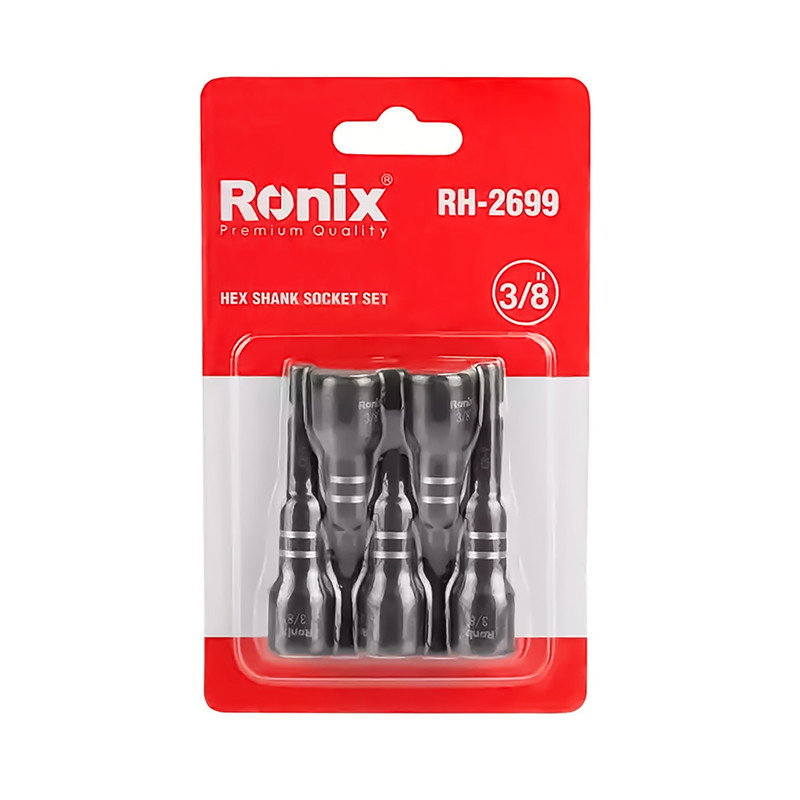 آچار بکس رونیکس مدل RH-2699 سایز 3/8 میلی متر بسته 5 عددی آچار بکس رونیکس مدل RH-2699 سایز 3/8 میلی متر بسته 5 عددی