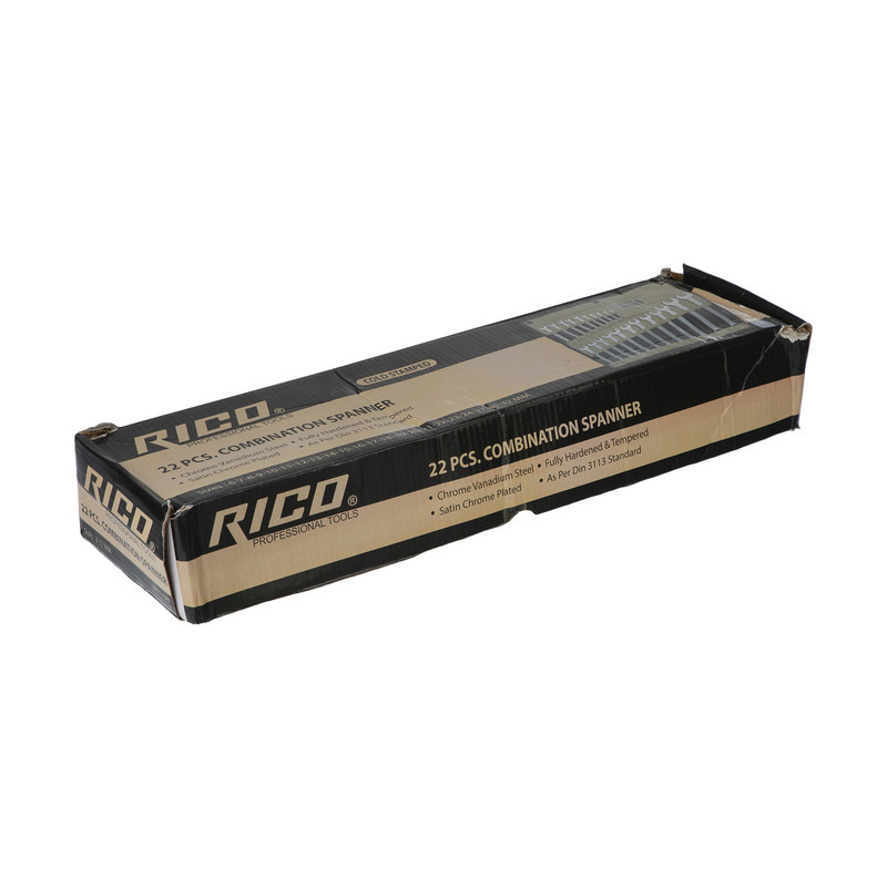 آچار یکسر تخت و یکسر رینگی ریکو مدل CRV 6-22 مجموعه 22 عددی آچار یکسر تخت و یکسر رینگی ریکو مدل CRV 6-22 مجموعه 22 عددی