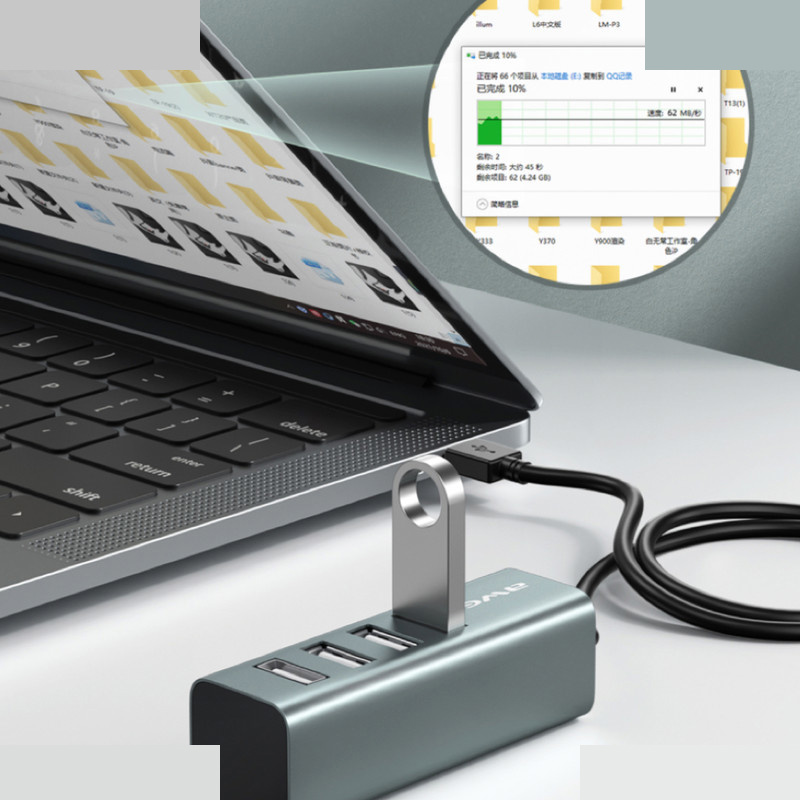 هاب 4 پورت USB 2.0 اوی مدل CL122 هاب 4 پورت USB 2.0 اوی مدل CL122