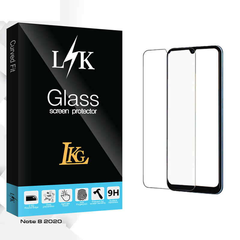 محافظ صفحه نمایش شیشه ای ال کا جی مدل LK Glass مناسب برای گوشی موبایل شیائومی Note 8 2020 محافظ صفحه نمایش شیشه ای ال کا جی مدل LK Glass مناسب برای گوشی موبایل شیائومی Note 8 2020