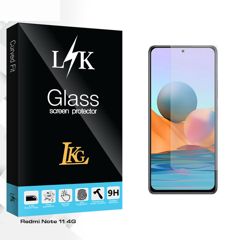 محافظ صفحه نمایش ال کا جی مدل LK Glass مناسب برای گوشی موبایل شیائومی Redmi Note 11 4G محافظ صفحه نمایش ال کا جی مدل LK Glass مناسب برای گوشی موبایل شیائومی Redmi Note 11 4G