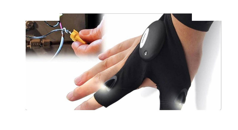 دستکش چراغ قوه دار نقره ترمه مدل Glovelite دستکش چراغ قوه دار نقره ترمه مدل Glovelite
