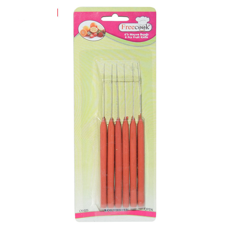 کارد میوه خوری مدل OKYANUS کد CK-025 مجموعه 6 عددی کارد میوه خوری مدل OKYANUS کد CK-025 مجموعه 6 عددی