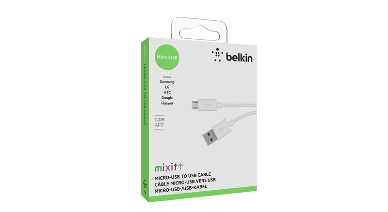 کابل تبدیل USB به microUSB مدل F2CU012BT04 طول 1.2 متر کابل تبدیل USB به microUSB مدل F2CU012BT04 طول 1.2 متر