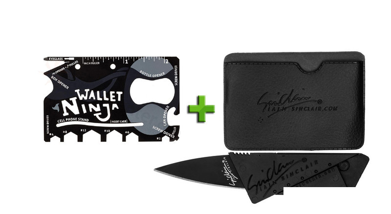 پک چاقو مدل جیبی به همراه آچار و ابزار چندکاره مدل ninja wallet پک چاقو مدل جیبی به همراه آچار و ابزار چندکاره مدل ninja wallet
