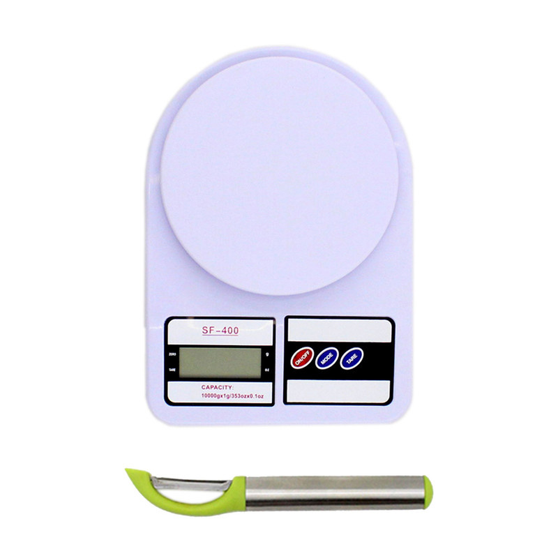 ترازو آشپزخانه مدل SF-400 به همراه یک عدد پوست کن ایرسا مدل 0811 ترازو آشپزخانه مدل SF-400 به همراه یک عدد پوست کن ایرسا مدل 0811