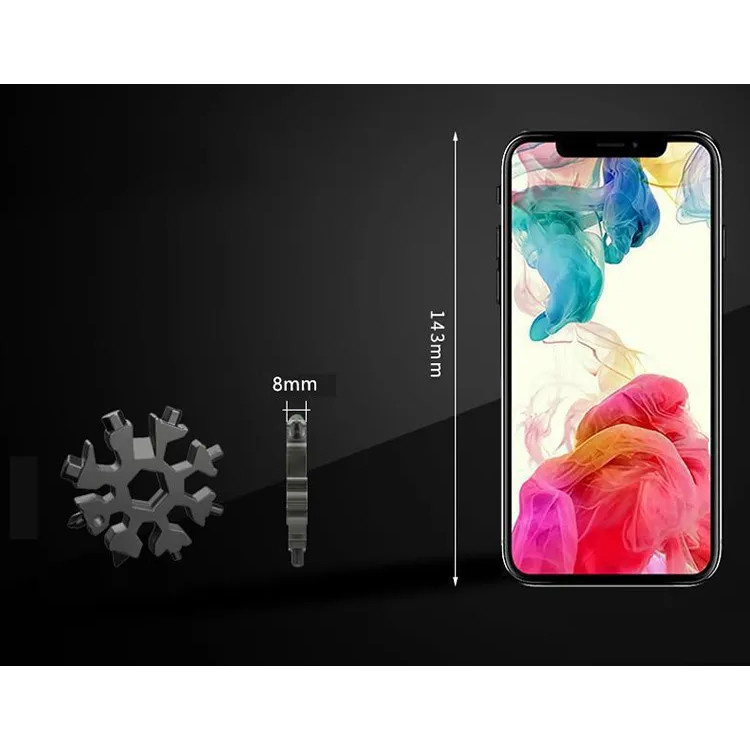 ابزار چندکاره هارمن مدل SNOW FLAKE BLACK 18 IN 1 ابزار چندکاره هارمن مدل SNOW FLAKE BLACK 18 IN 1