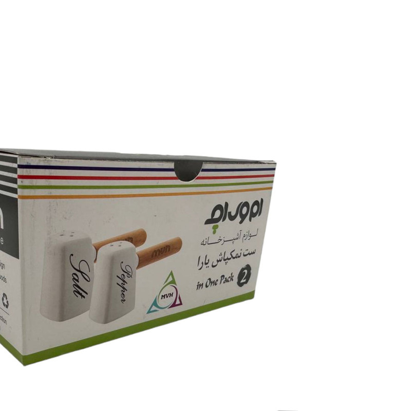 نمکدان و فلفل پاش ام وي اچ گلس اند پلاستيكس مدل یارا بسته دو عددی نمکدان و فلفل پاش ام وي اچ گلس اند پلاستيكس مدل یارا بسته دو عددی