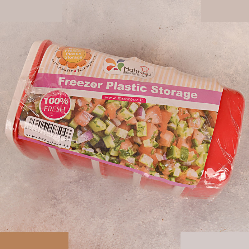 ظرف نگهدارنده مهروز مدل E-1403-34 بسته 5 عددی ظرف نگهدارنده مهروز مدل E-1403-34 بسته 5 عددی