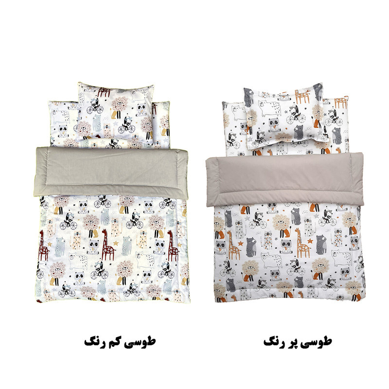 سرویس خواب نوزاد طرح شیر مجموعه 3 عددی سرویس خواب نوزاد طرح شیر مجموعه 3 عددی