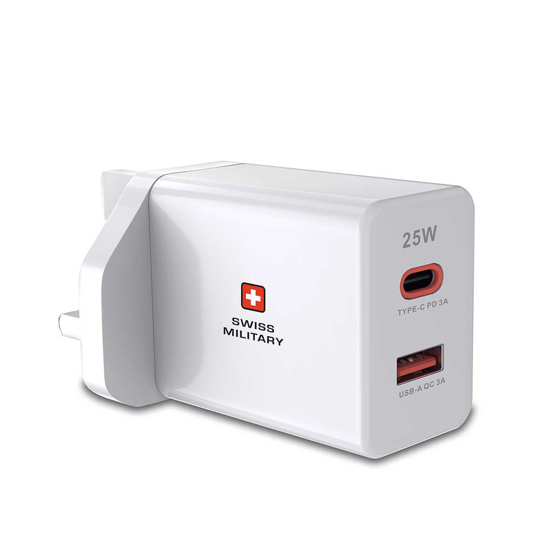 آداپتور شارژر 25 وات سوییس میلیتری مدل Power Station 25W آداپتور شارژر 25 وات سوییس میلیتری مدل Power Station 25W