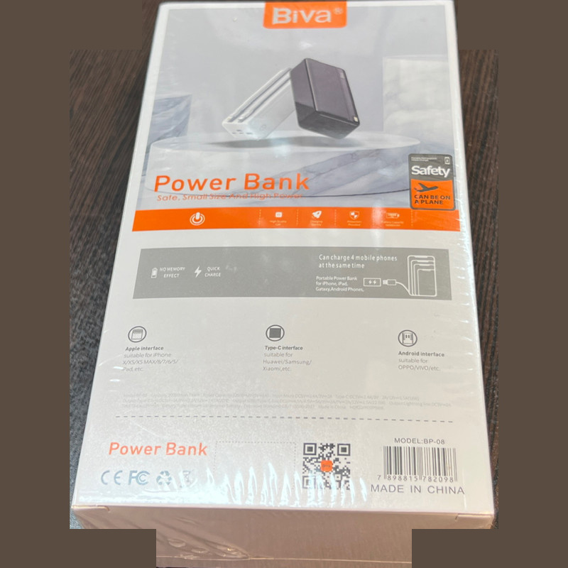پاوربانک بیوا مدل Biva BP-05 ظرفیت 20000 میلی آمپر ساعت پاوربانک بیوا مدل Biva BP-05 ظرفیت 20000 میلی آمپر ساعت