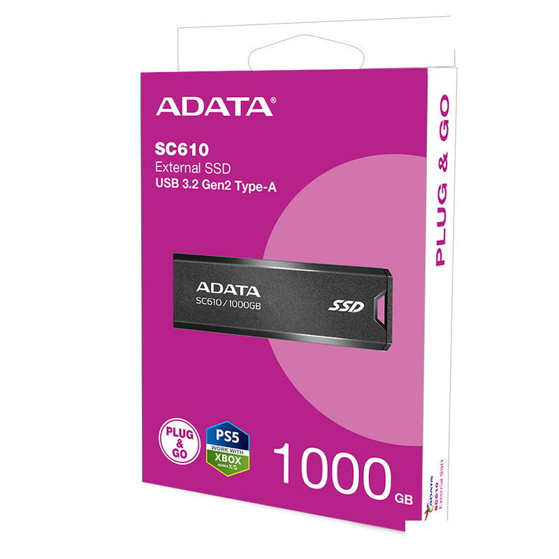 اس اس دی اکسترنال ای دیتا مدل SC610 ظرفیت 1 ترابایت رابط USB 3.2 Gen2 اس اس دی اکسترنال ای دیتا مدل SC610 ظرفیت 1 ترابایت رابط USB 3.2 Gen2