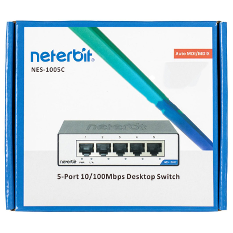 سوئیچ شبکه 5 پورت نتربیت مدل NES-1005C سوئیچ شبکه 5 پورت نتربیت مدل NES-1005C