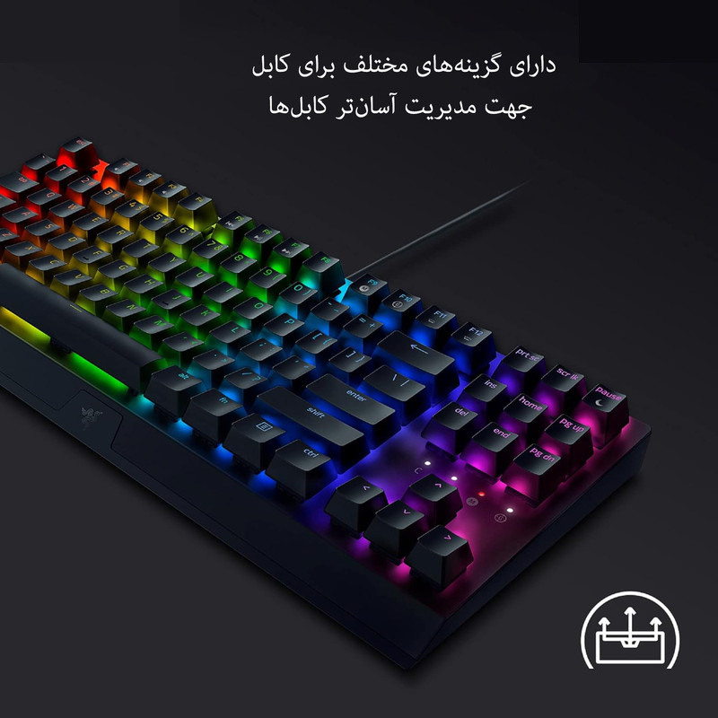 کیبورد مخصوص بازی ریزر مدل BlackWidow V3 Tenkeyless کیبورد مخصوص بازی ریزر مدل BlackWidow V3 Tenkeyless