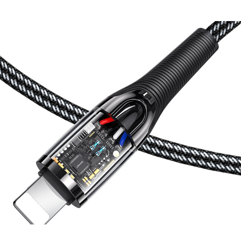 کابل تبدیل USB-C به لایتنینگ یوسمز مدل U63 PD 20W طول 1.2 متر کابل تبدیل USB-C به لایتنینگ یوسمز مدل U63 PD 20W طول 1.2 متر