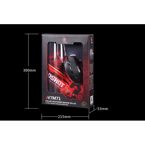 ماوس مخصوص بازی بلادی مدل V7M71 به همراه ماوس پد ماوس مخصوص بازی بلادی مدل V7M71 به همراه ماوس پد