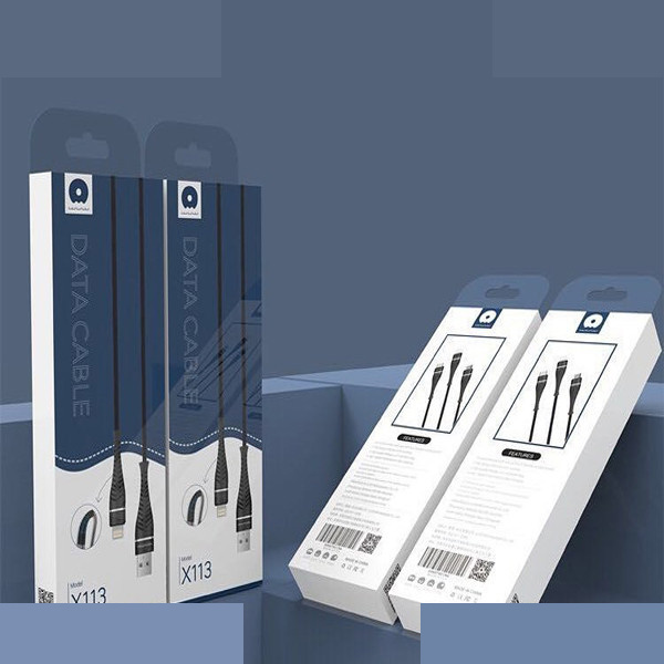 کابل تبدیل USB به USB-C دبلیو یو دبلیو مدل X113 طول 1 متر کابل تبدیل USB به USB-C دبلیو یو دبلیو مدل X113 طول 1 متر
