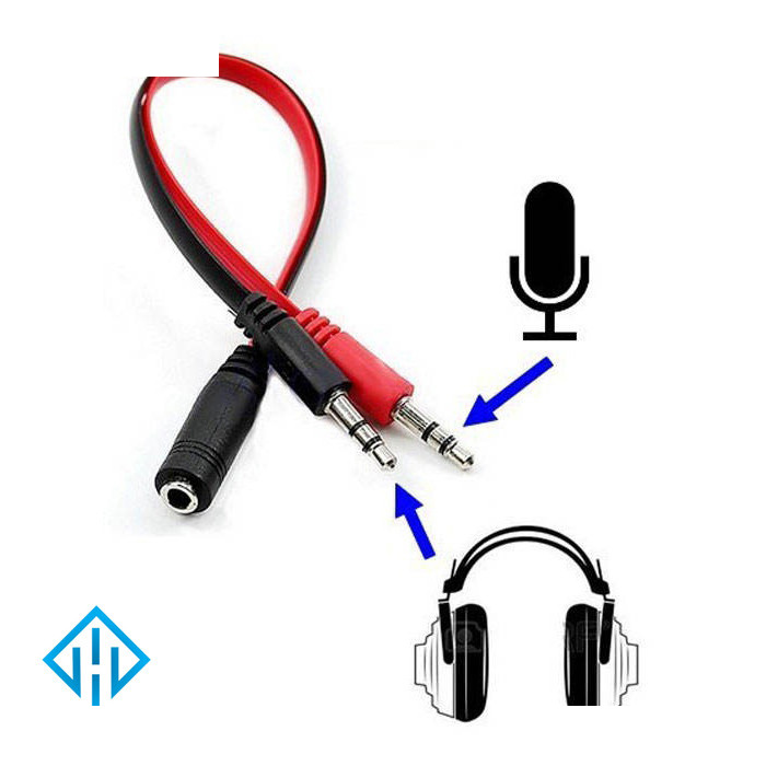 تبدیل 2 به 1 جک 3.5 میلی متری مدل HOOGR PRO تبدیل 2 به 1 جک 3.5 میلی متری مدل HOOGR PRO