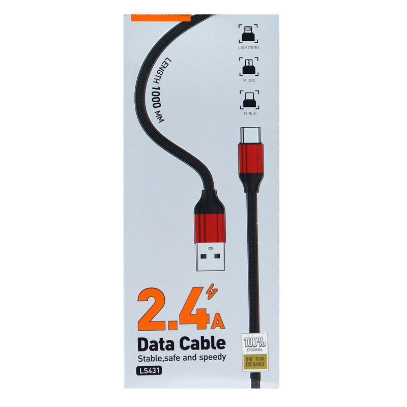 کابل تبدیل USB به microUSB الدینیو مدل LS431 طول ۱ متر کابل تبدیل USB به microUSB الدینیو مدل LS431 طول ۱ متر