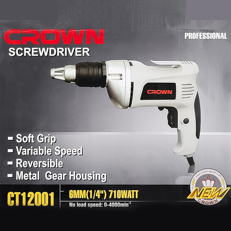 دریل پیچ گوشتی برقی کرون مدل CT12001 دریل پیچ گوشتی برقی کرون مدل CT12001