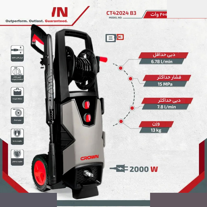 کارواش کرون مدل CT42024 کارواش کرون مدل CT42024