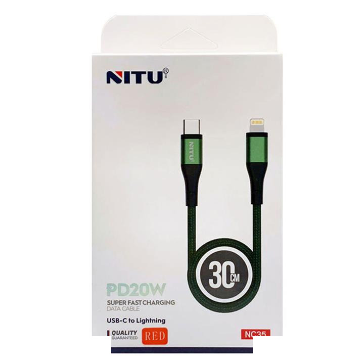 کابل تبدیل USB-C به لایتنینگ نیتو مدل NC_35 طول 0.3 متر کابل تبدیل USB-C به لایتنینگ نیتو مدل NC_35 طول 0.3 متر