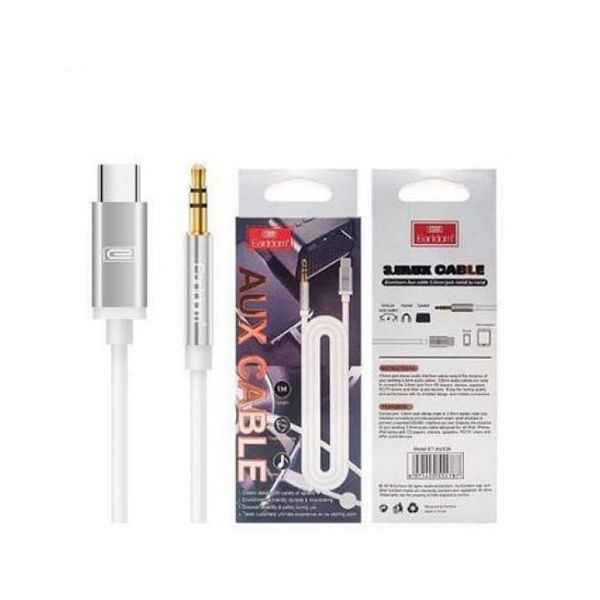 کابل تبدیل USB-C به جک 3.5 میلی متری ارلدام مدل ET-28 طول 1 متر کابل تبدیل USB-C به جک 3.5 میلی متری ارلدام مدل ET-28 طول 1 متر