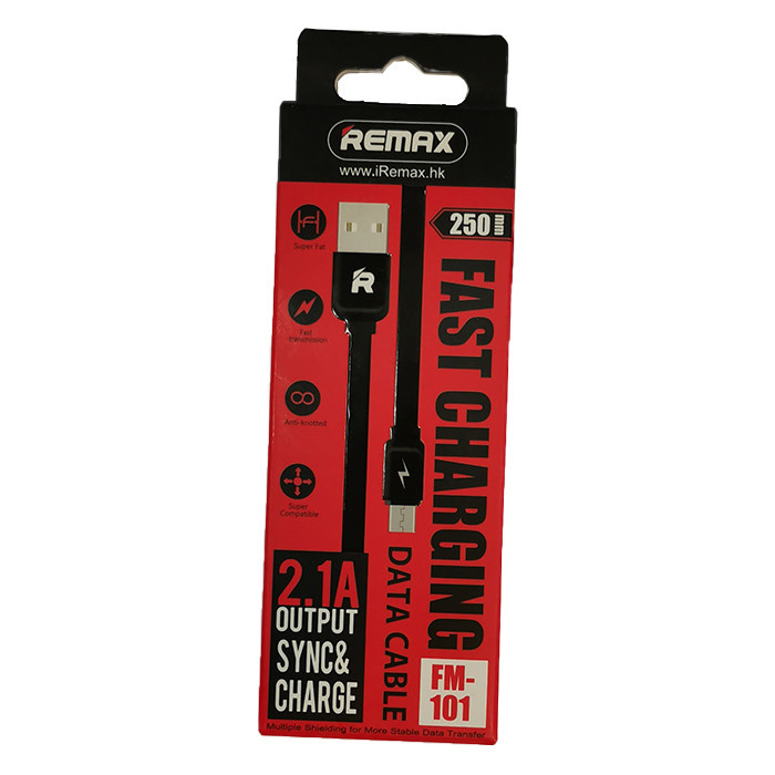 کابل تبدیل USB به micro USB  ریمکس مدل FM-101 طول 0.25  متر