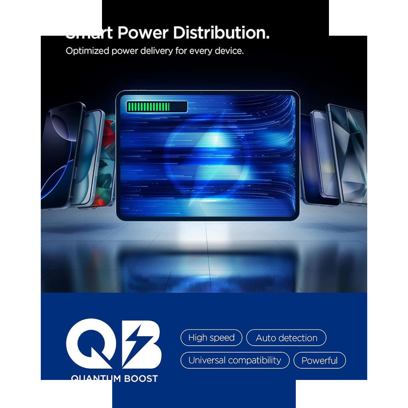 شارژر فندکی 113 وات سه پورت اسپیگن مدل EV1133 به همراه کابل تبدیل USB‑C شارژر فندکی 113 وات سه پورت اسپیگن مدل EV1133 به همراه کابل تبدیل USB‑C