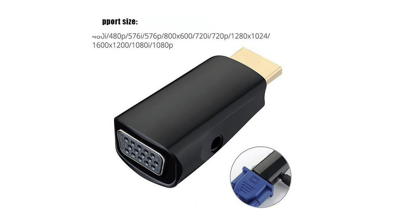 مبدل HDMI به VGA و Audio مدل HD adaptor مبدل HDMI به VGA و Audio مدل HD adaptor