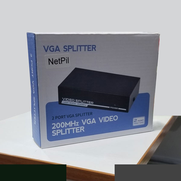 اسپلیتر 1 به 2 VGA نت پیل مدل VGA-2002 اسپلیتر 1 به 2 VGA نت پیل مدل VGA-2002