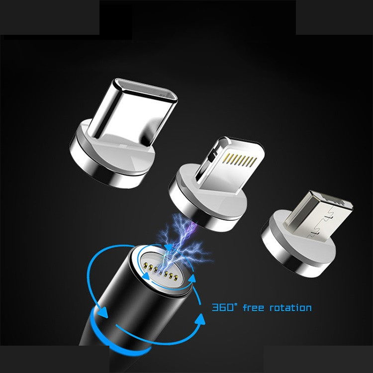 کابل تبدیل مغناطیسی USB به microUSB/ لایتنینگ /USB-C مدل MOB01 طول 1 متر کابل تبدیل مغناطیسی USB به microUSB/ لایتنینگ /USB-C مدل MOB01 طول 1 متر