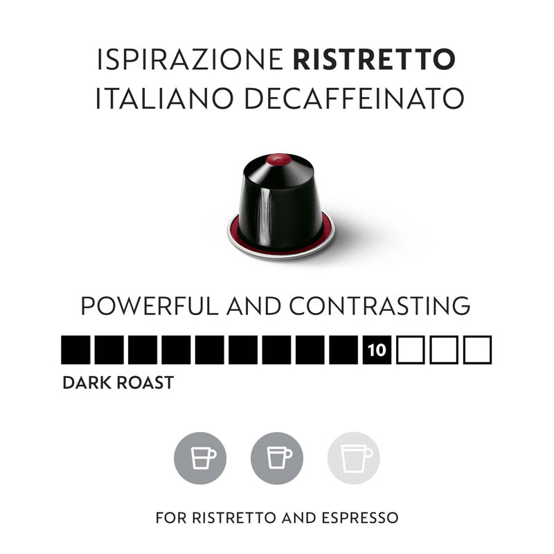 قهوه نسپرسو مدل Ispirazione Ristretto Decaffeinato حجم 40 میلی لیتر قهوه نسپرسو مدل Ispirazione Ristretto Decaffeinato حجم 40 میلی لیتر