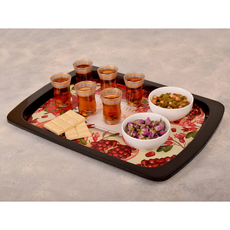 سینی مهروز مدل E-2003-48 طرح انار سینی مهروز مدل E-2003-48 طرح انار